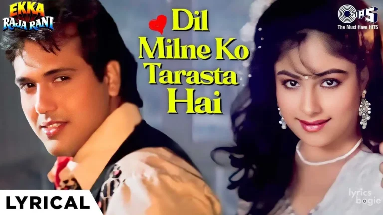 Dil Milne Ko Tarasta Hai Lyrics - Alka Yagnik, Vinod Rathod