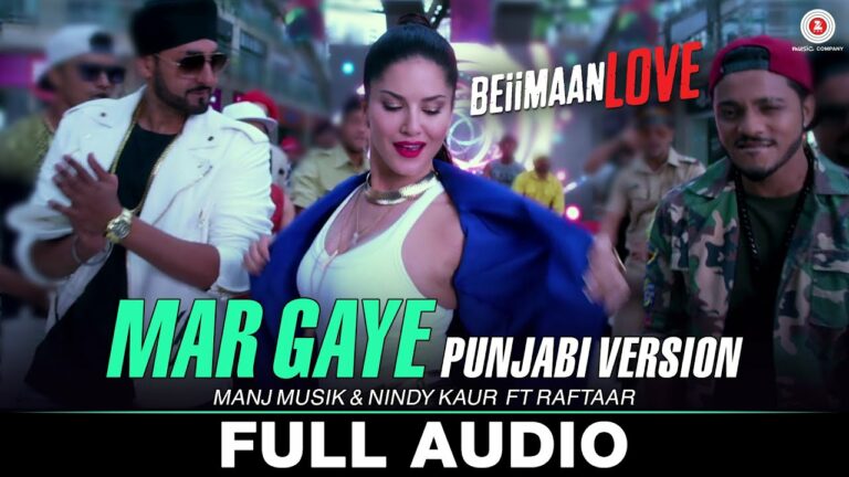 Mar Gaye (Punjabi Version) Lyrics - Manj Musik, Nindy Kaur, Raftaar