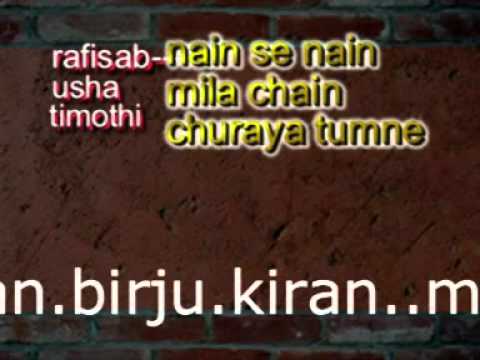Nain Se Nain Mila Lyrics - Mohammed Rafi, Usha Timothy