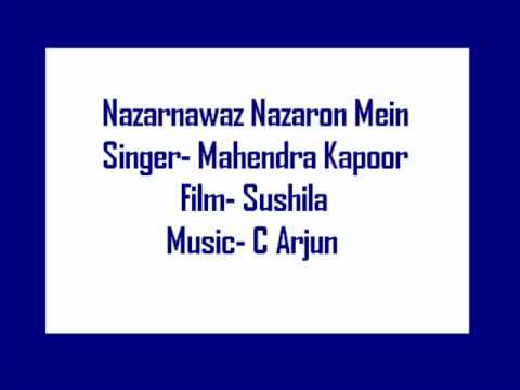 Nazar Nawaz Nazaron Mein Lyrics - Mahendra Kapoor