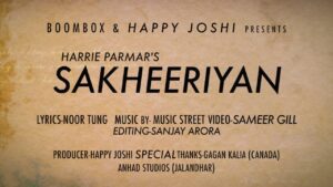 Sakheeriyan (Title) Lyrics - Harrie Parmar