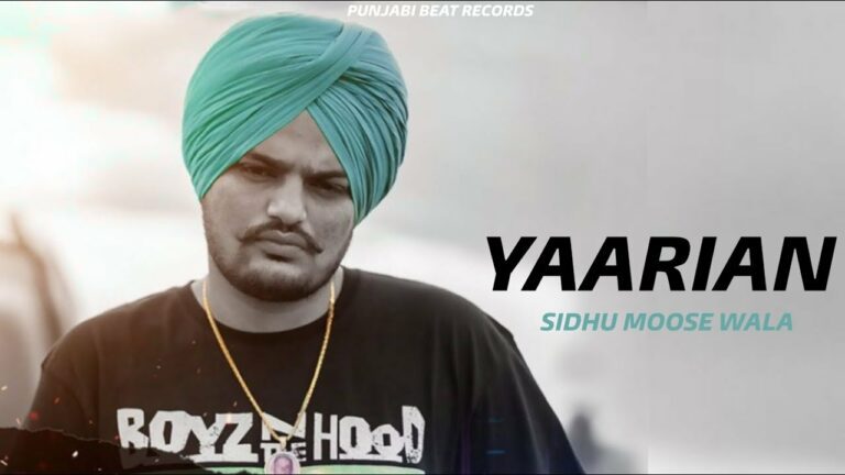 Yaarian (Title) Lyrics - Sidhu Moose Wala